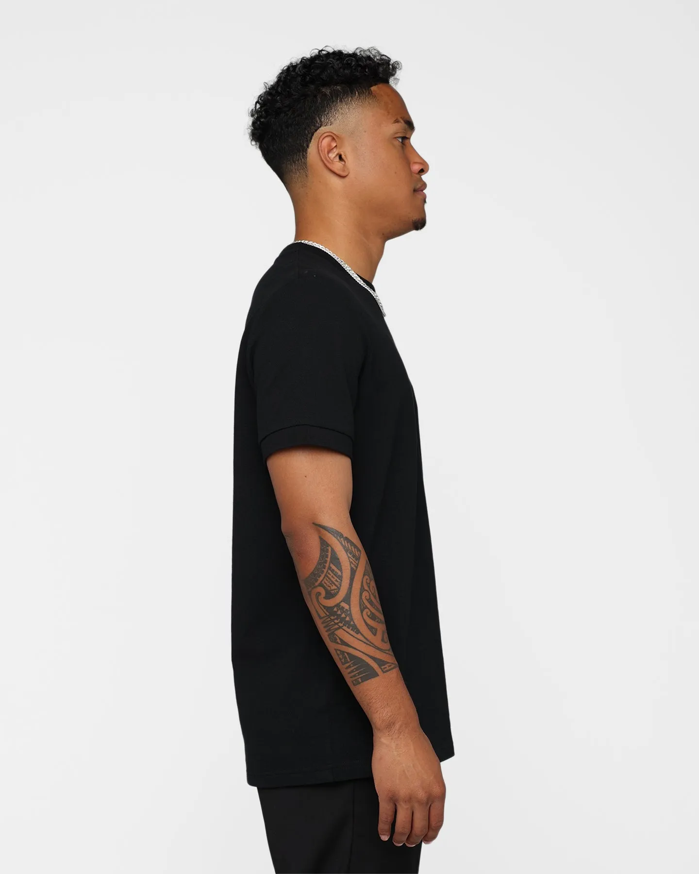 Fred Perry Pocket Detail Piqué T-Shirt Black